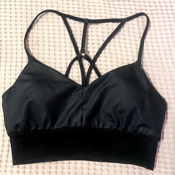 ALO YOGA Lavish Longline Scoop-Neck Bralette - Picture 1 of 3